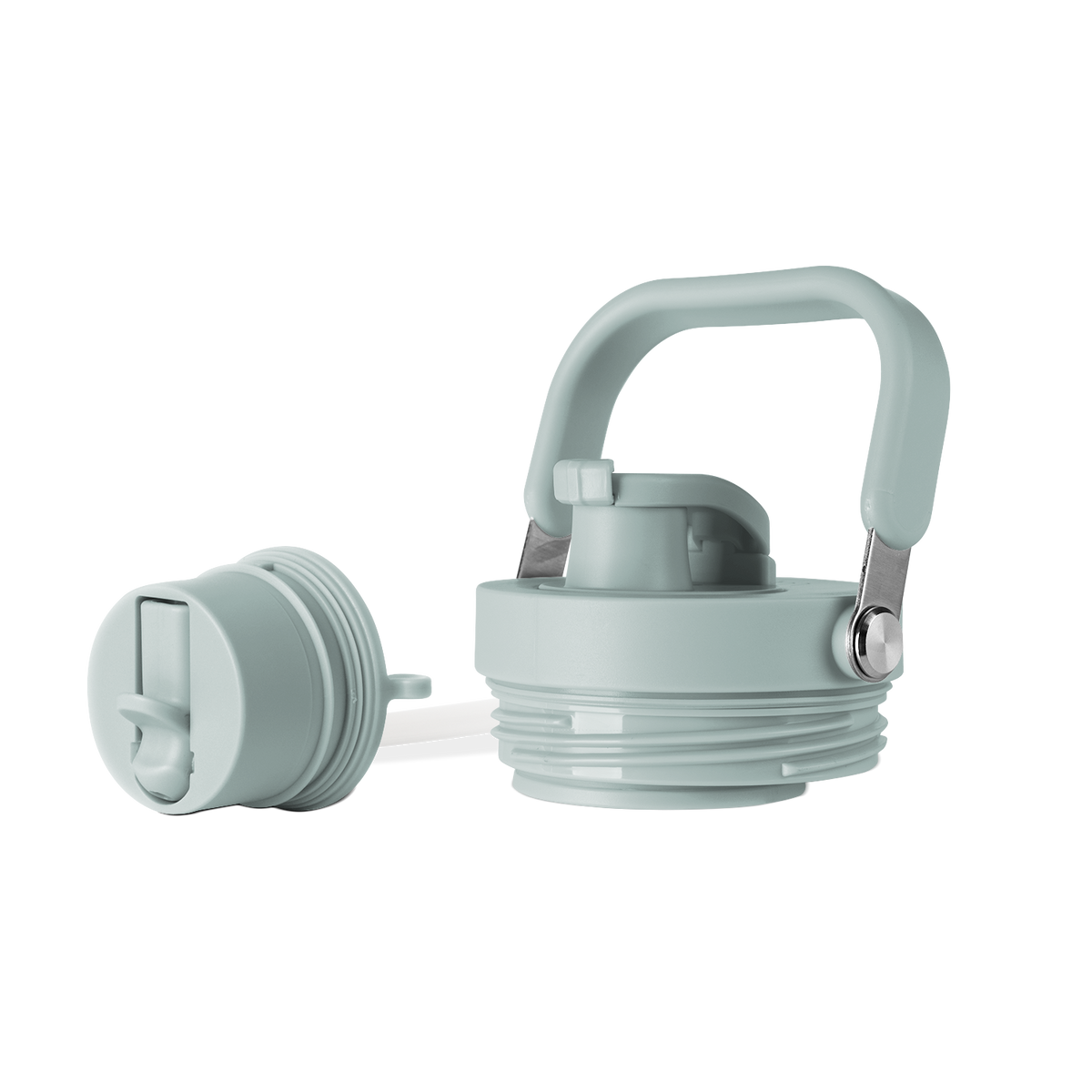 Sage green or light gray-green container lid shown against white background in minimalist product rendering